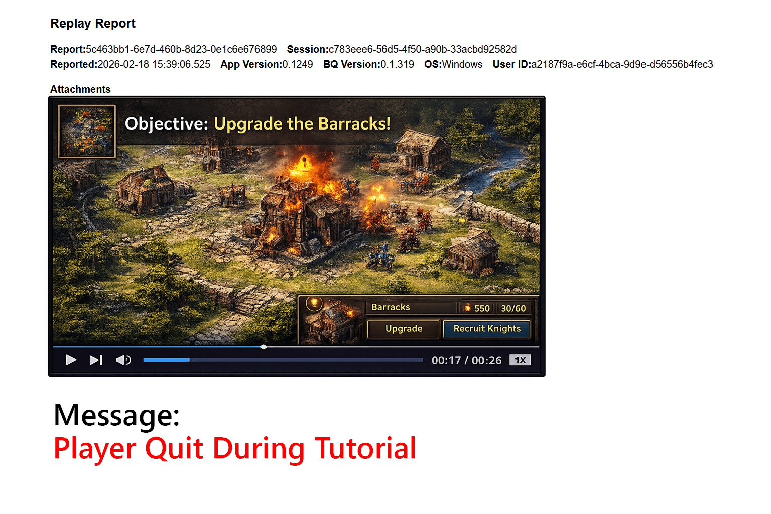 BugQuest replay view